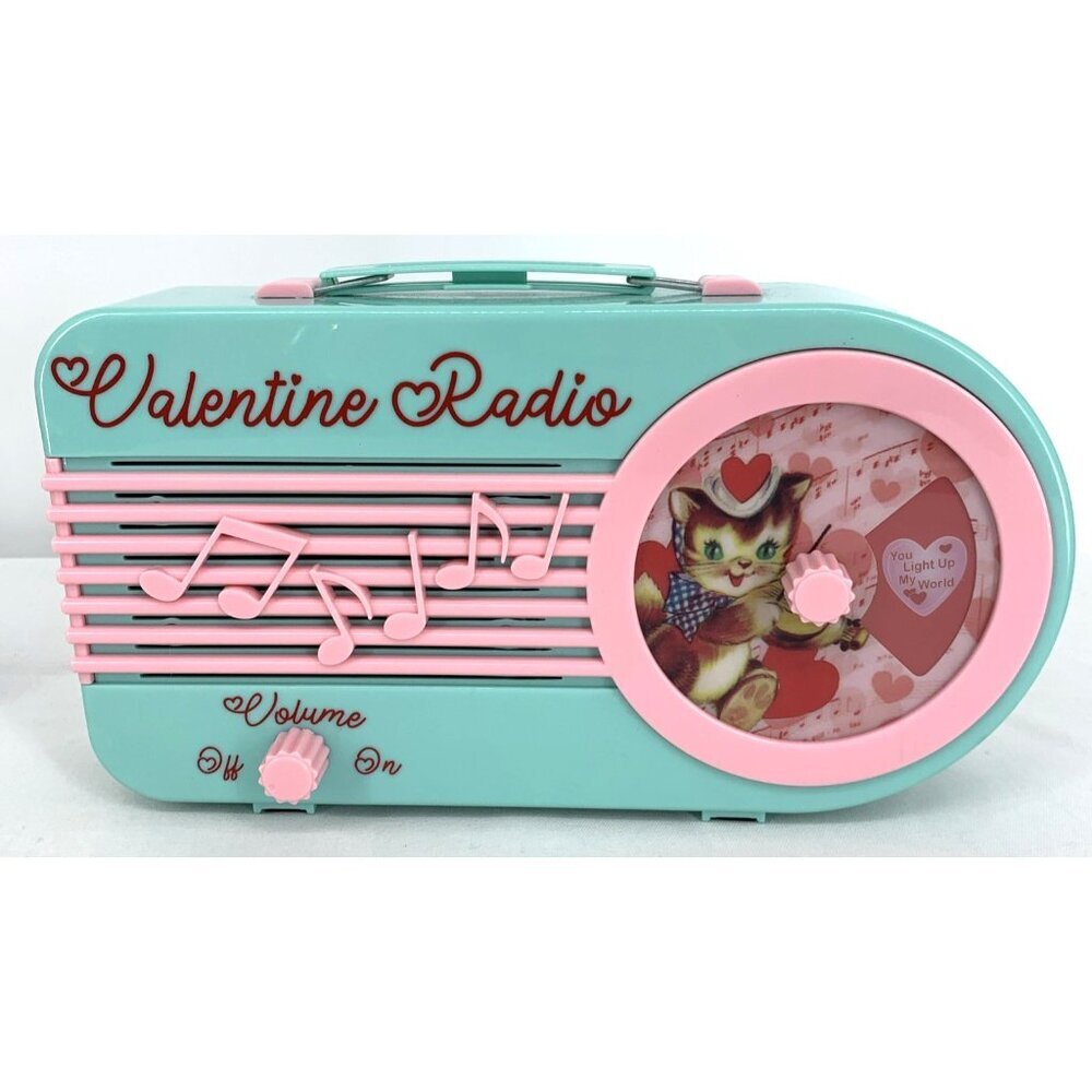 Mr Christmas Valentine Radio Toy 3 Songs Handle Battery Operated